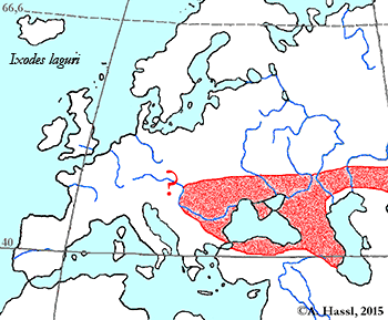 Bild-Verbreitung von I. laguri in Europa